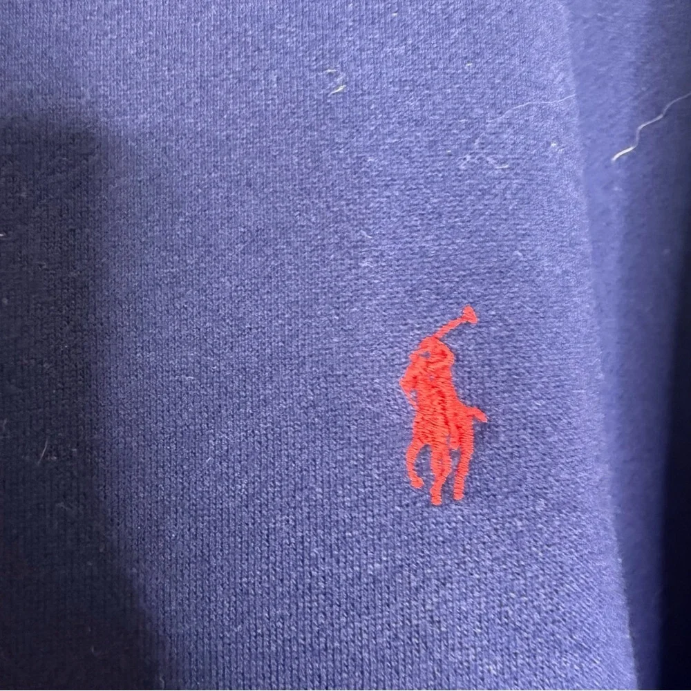 Polo Ralph Lauren Navy Crewneck Sweatshirt XL Cotton Blend Pullover